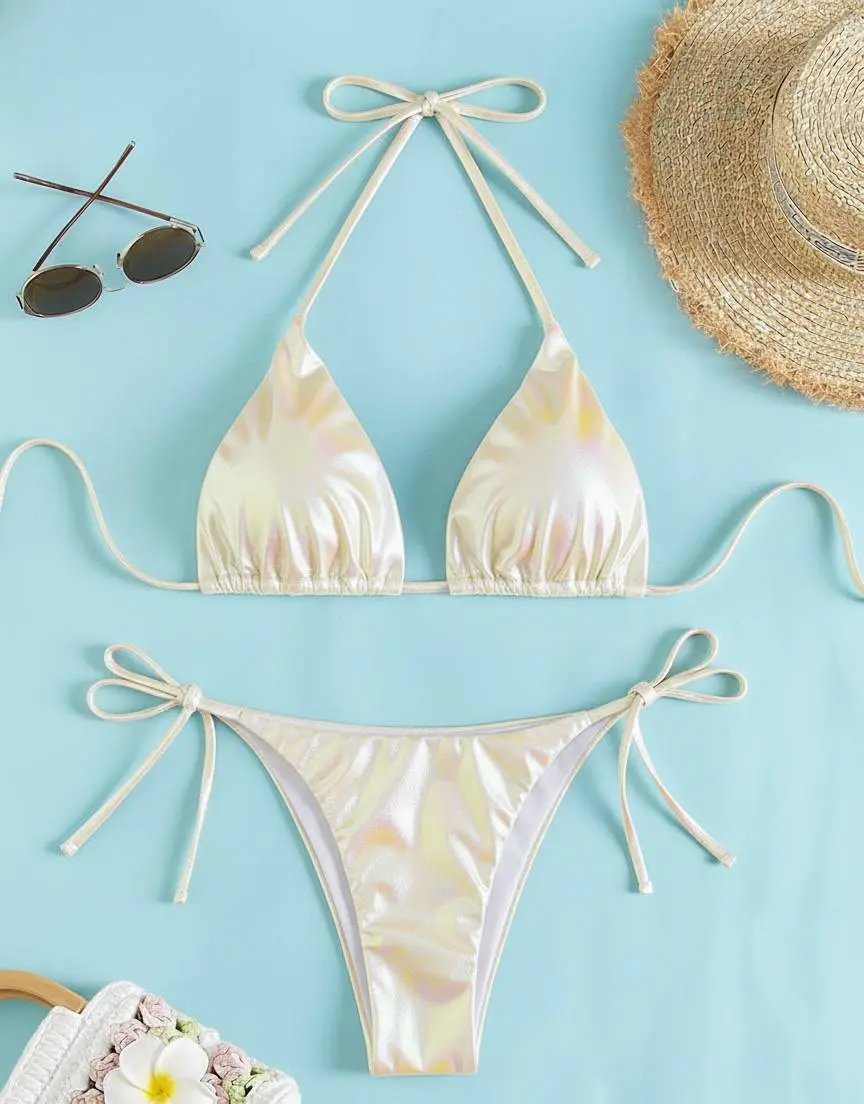 Bikinis tornasol: cómo se ve el acabado bajo distintas luces